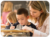 Teacher Helping Her Student